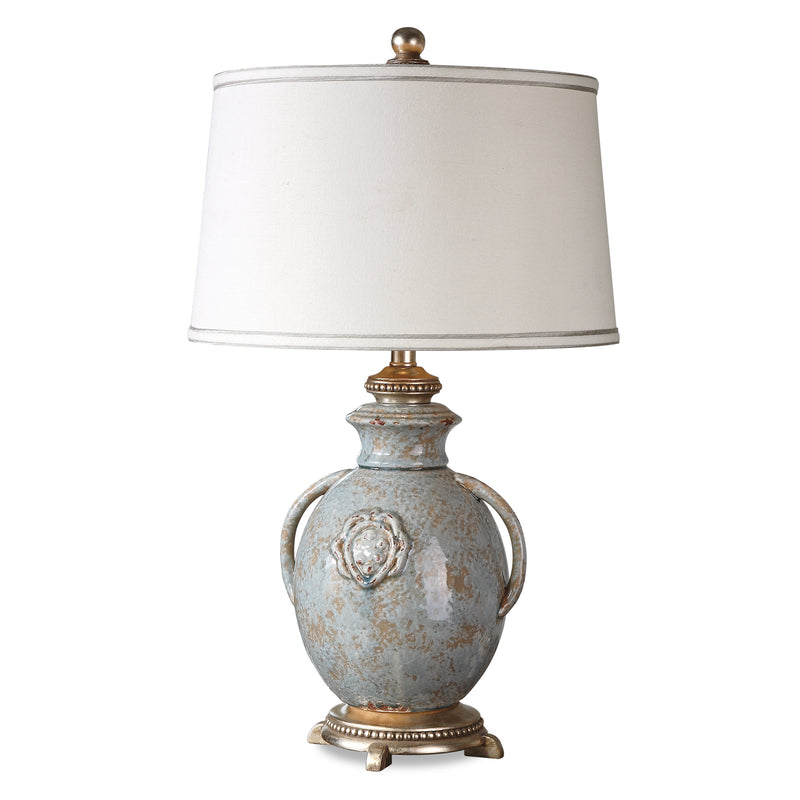 Lighting Cancello Blue Glaze Lamp 