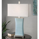 Lighting Cantarana Blue Gray Table Lamp 