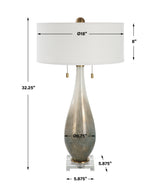 Lighting Cardoni Bronze Glass Table Lamp 