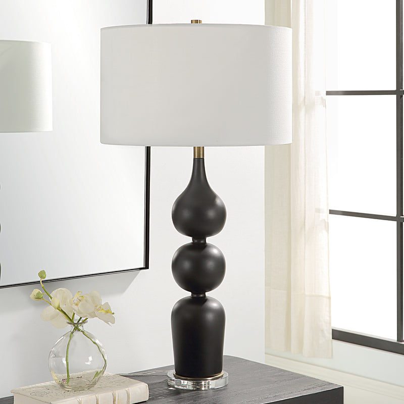 Lighting Caviar Black Table Lamp 