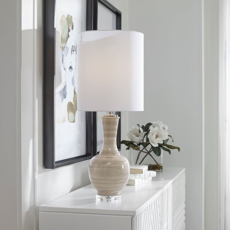 Lighting Chalice Striped Table Lamp 