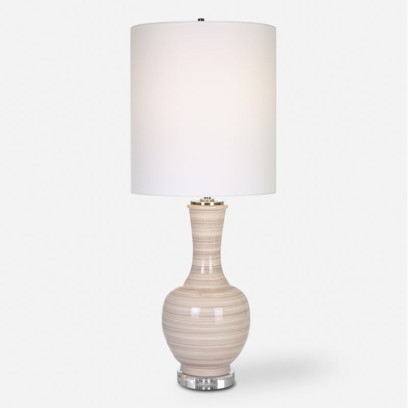 Lighting Chalice Striped Table Lamp 