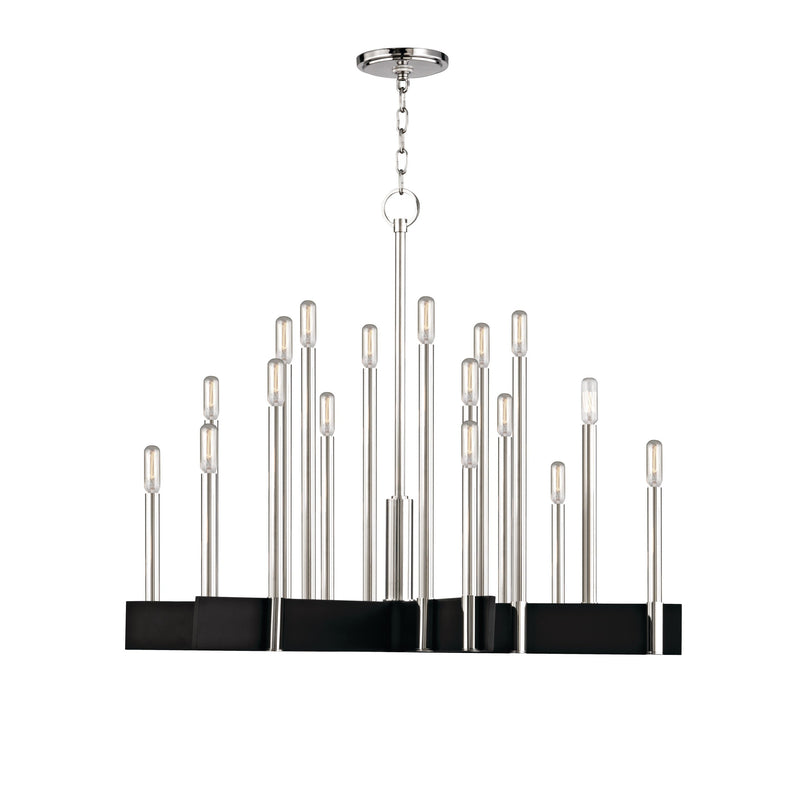 Lighting - Chandelier Abrams 18 Light Chandelier // Polished Nickel 