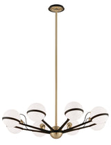 Lighting - Chandelier Ace 8 Light Chandelier Medium // Textured Bronze Brushed Brass 