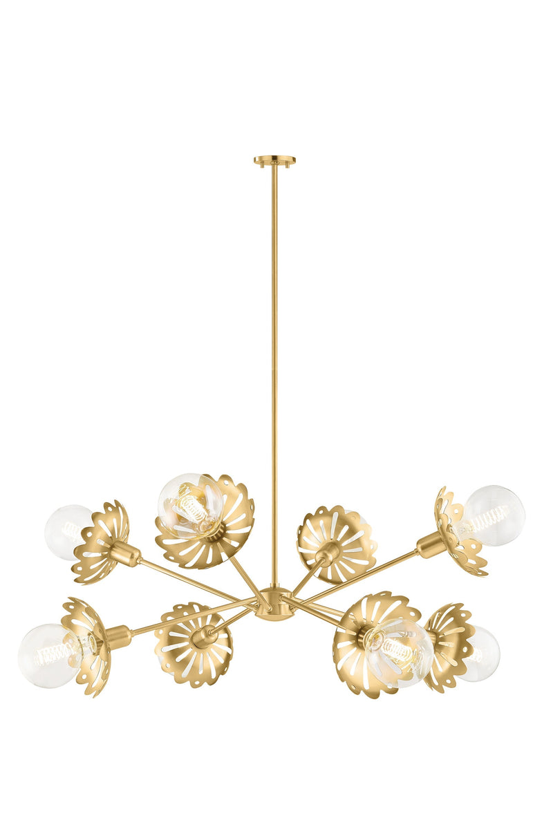 Lighting - Chandelier Alyssa 8 Light Chandelier // Aged Brass 