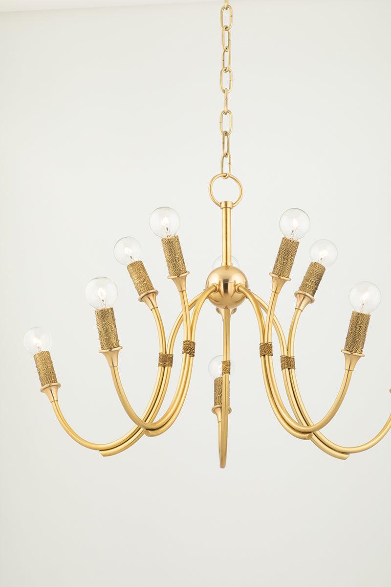 Lighting - Chandelier Amboy 10 Light Chandelier // Aged Brass 