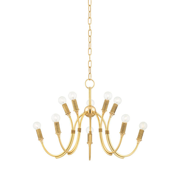 Lighting - Chandelier Amboy 10 Light Chandelier // Aged Brass 