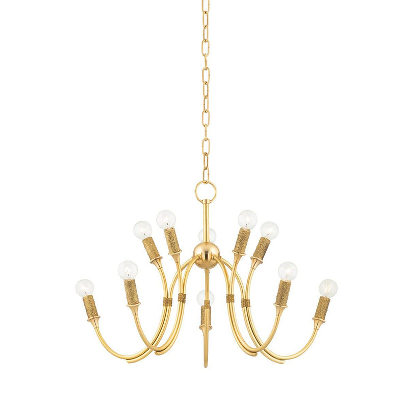 Lighting - Chandelier Amboy 10 Light Chandelier // Aged Brass 