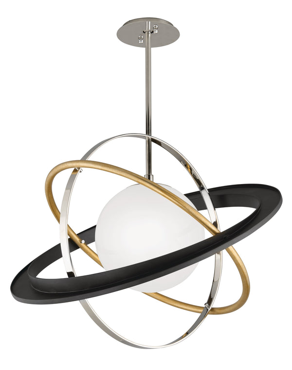 Lighting - Chandelier Apogee Chandelier // Bronze Gold Leaf and Stainless 