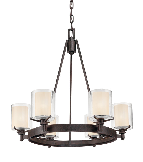 Lighting - Chandelier Arcadia 6 Light Chandelier // French Iron 