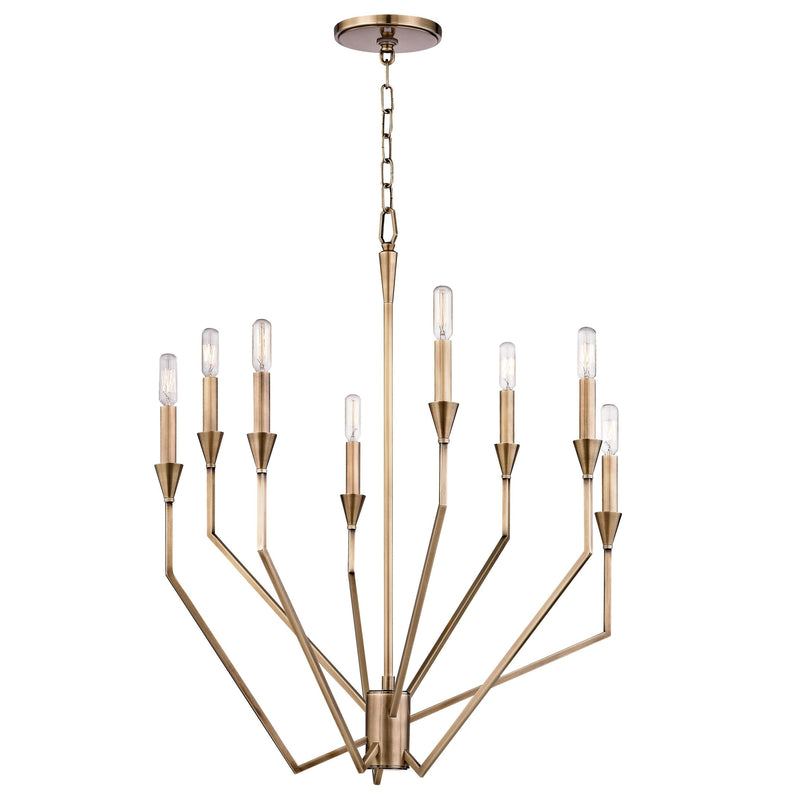 Lighting - Chandelier Archie 8 Light Chandelier // Aged Brass 