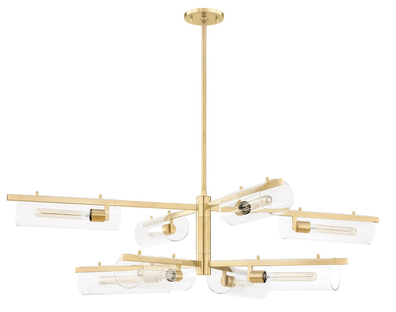 Lighting - Chandelier Ariel 8 Light Chandelier // Aged Brass 