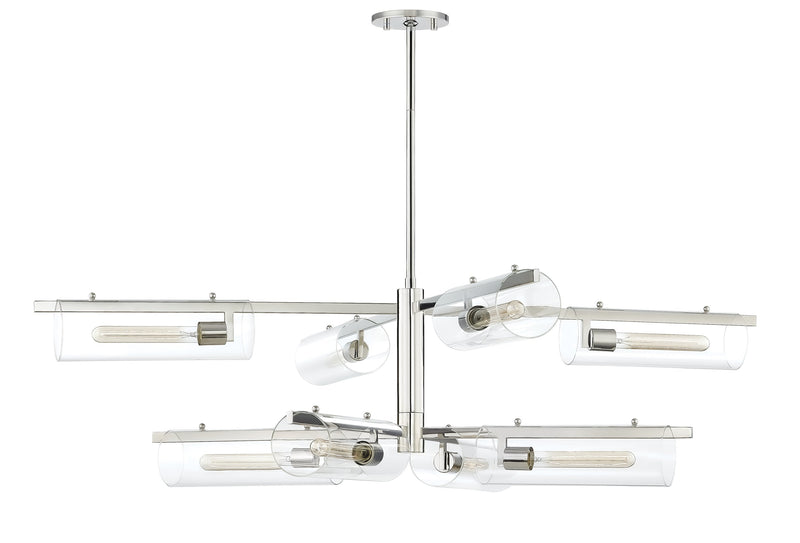 Lighting - Chandelier Ariel 8 Light Chandelier // Polished Nickel 