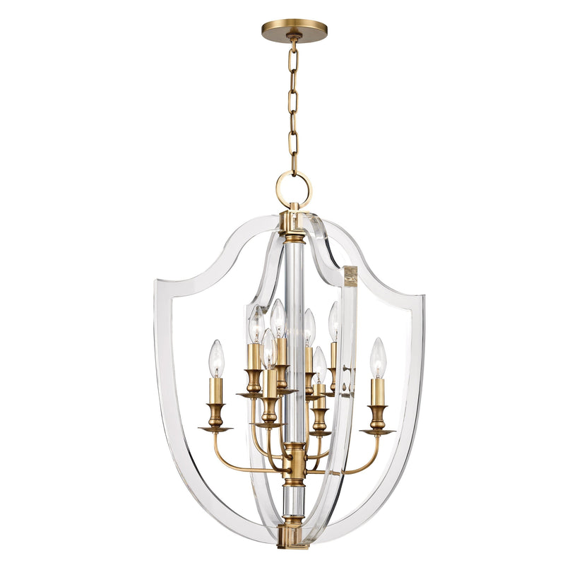 Lighting - Chandelier Arietta 8 Light Pendant // Aged Brass 