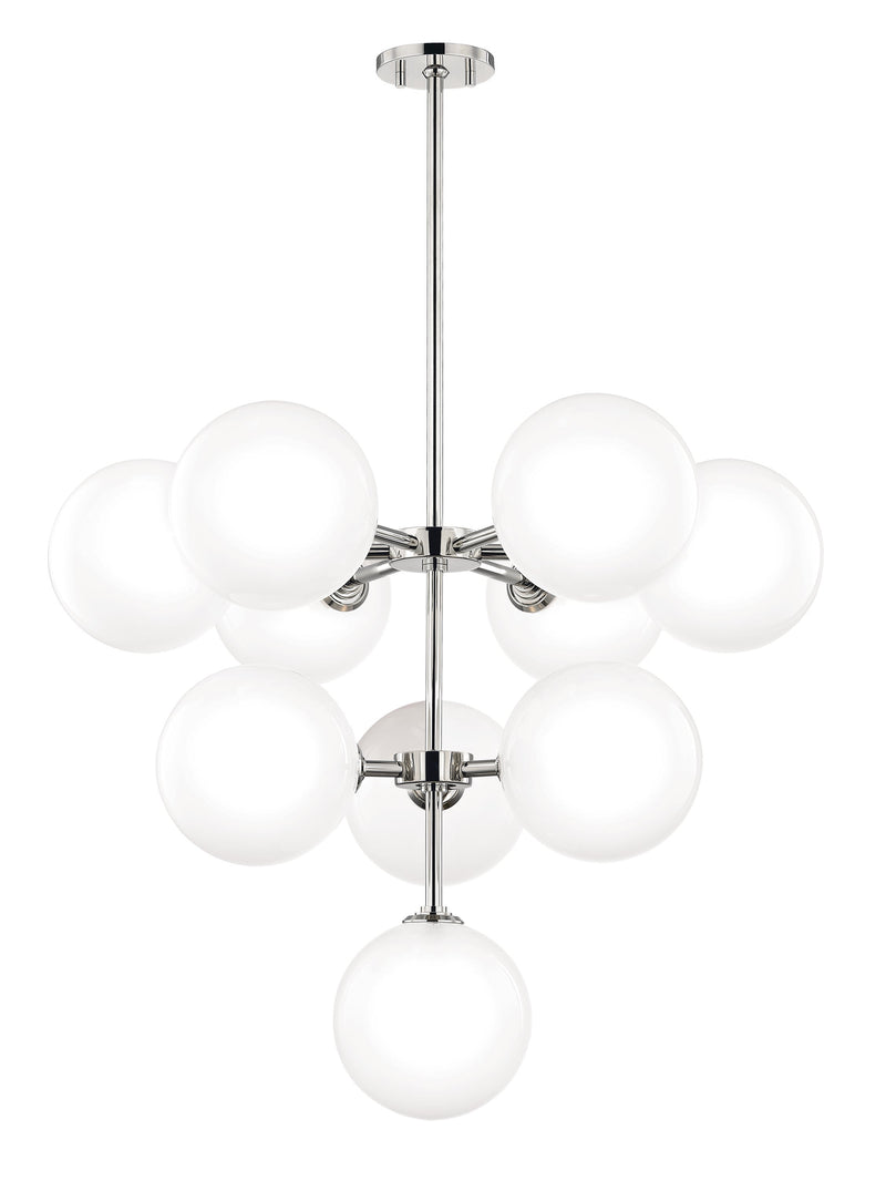 Lighting - Chandelier Ashleigh 10 Light Chandelier // Polished Nickel 