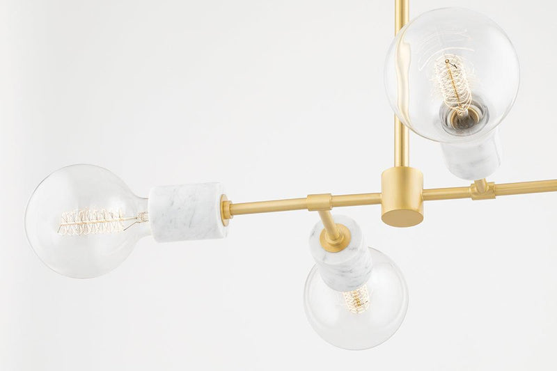 Lighting - Chandelier Asime 4 Light Pendant // Aged Brass 