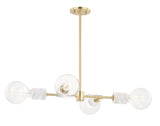 Lighting - Chandelier Asime 4 Light Pendant // Aged Brass 