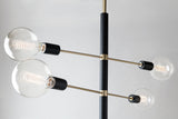 Lighting - Chandelier Astrid 8 Light Chandelier // Aged Brass & Black 