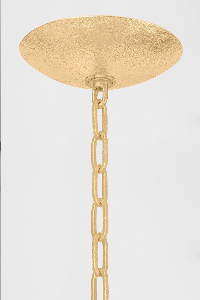 Lighting - Chandelier Aveline 20 Light Chandelier // Gold Leaf 