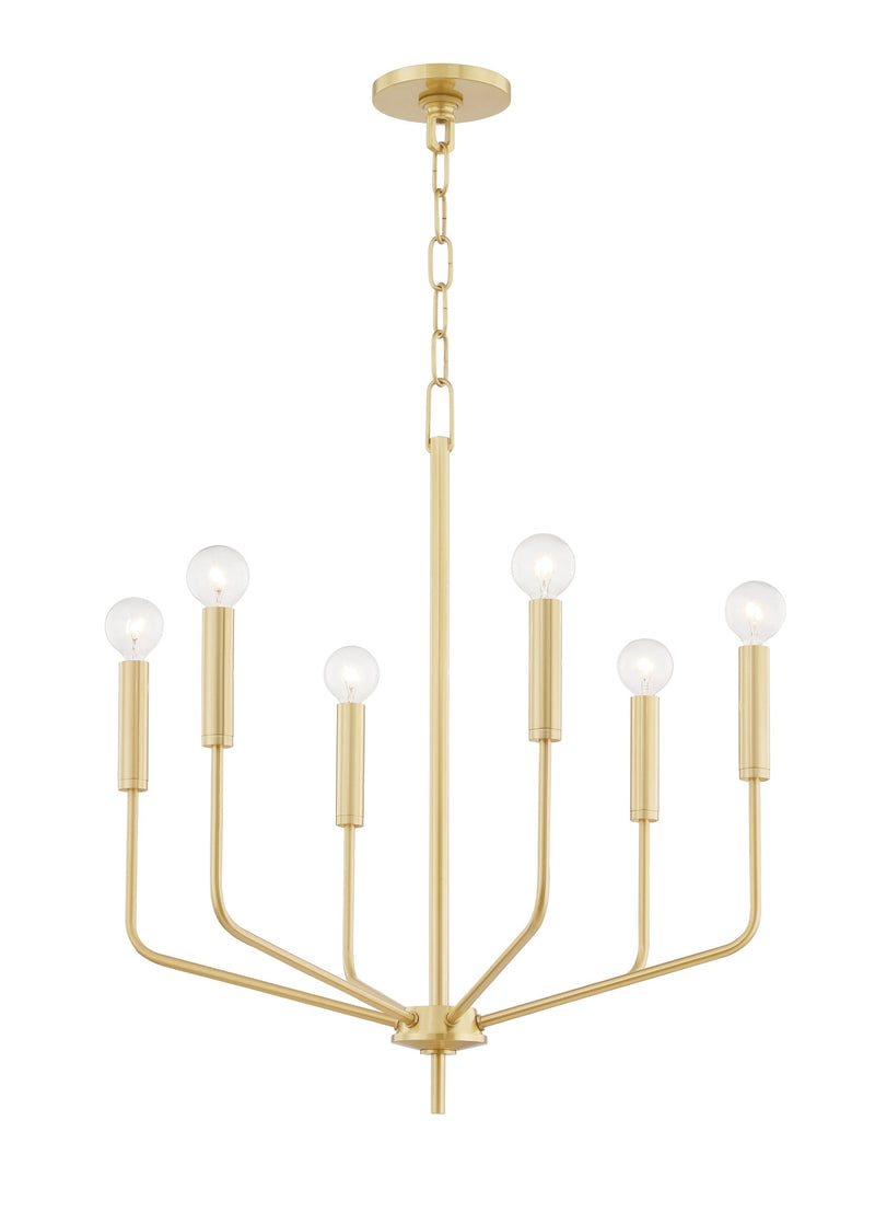 Lighting - Chandelier Bailey 6 Light Chandelier // Aged Brass 