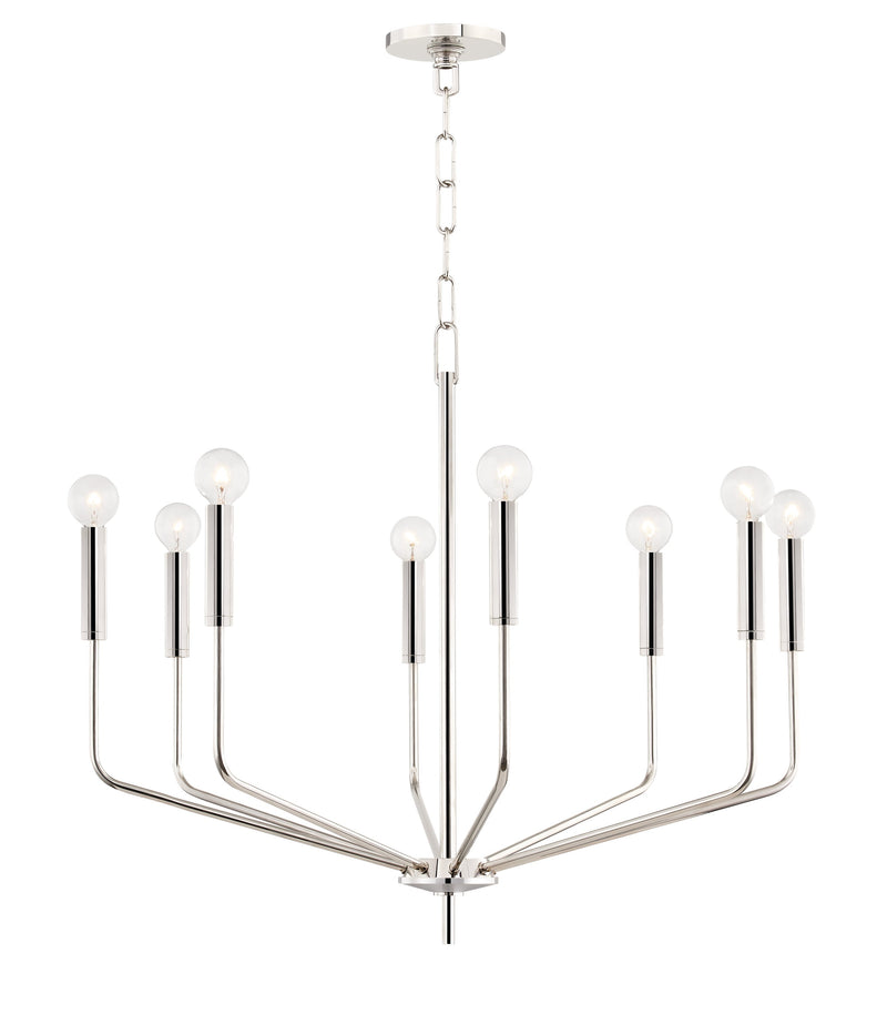 Lighting - Chandelier Bailey 8 Light Chandelier // Polished Nickel 