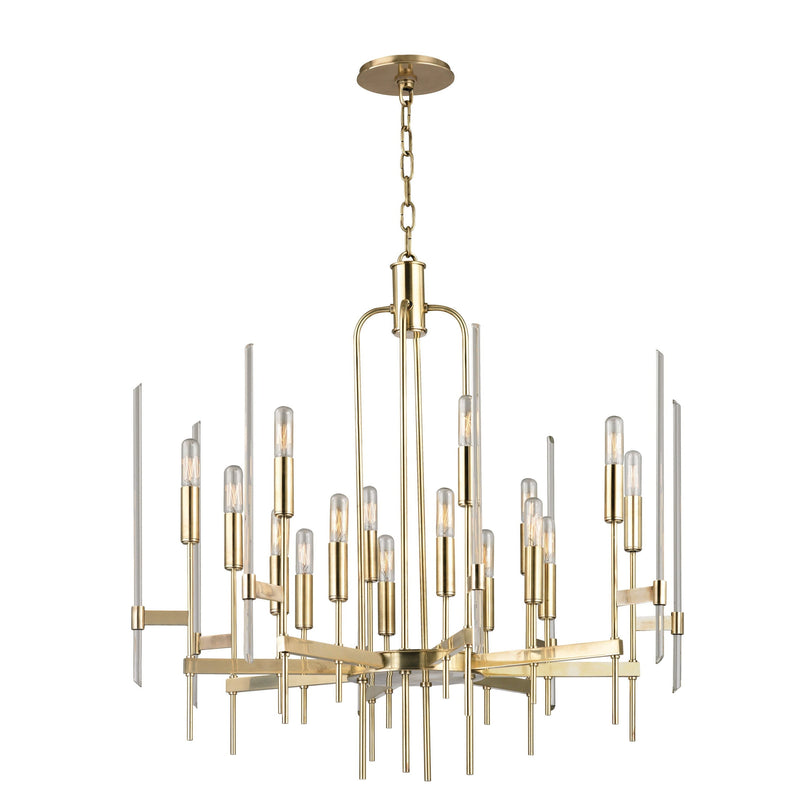 Lighting - Chandelier Bari 16 Light Chandelier // Aged Brass 