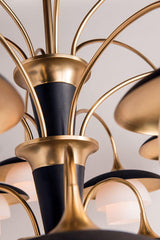Lighting - Chandelier Barron 9 Light Chandelier // Aged Brass 