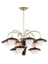 Lighting - Chandelier Barron 9 Light Chandelier // Aged Brass 