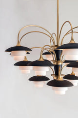 Lighting - Chandelier Barron 9 Light Chandelier // Aged Brass 