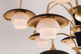 Lighting - Chandelier Barron 9 Light Chandelier // Aged Brass 