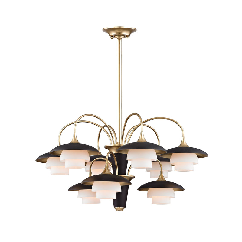 Lighting - Chandelier Barron 9 Light Chandelier // Aged Brass 