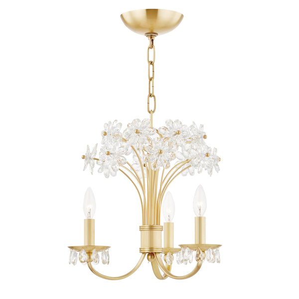 Lighting - Chandelier Beaumont 3 Light Chandelier // Aged Brass 