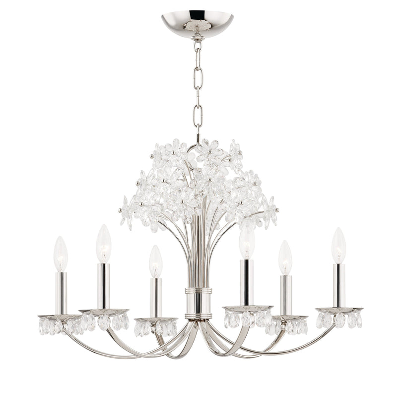 Lighting - Chandelier Beaumont 6 Light Chandelier // Polished Nickel 