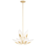 Lighting - Chandelier Blossom 10 Light Chandelier // Gold Leaf 
