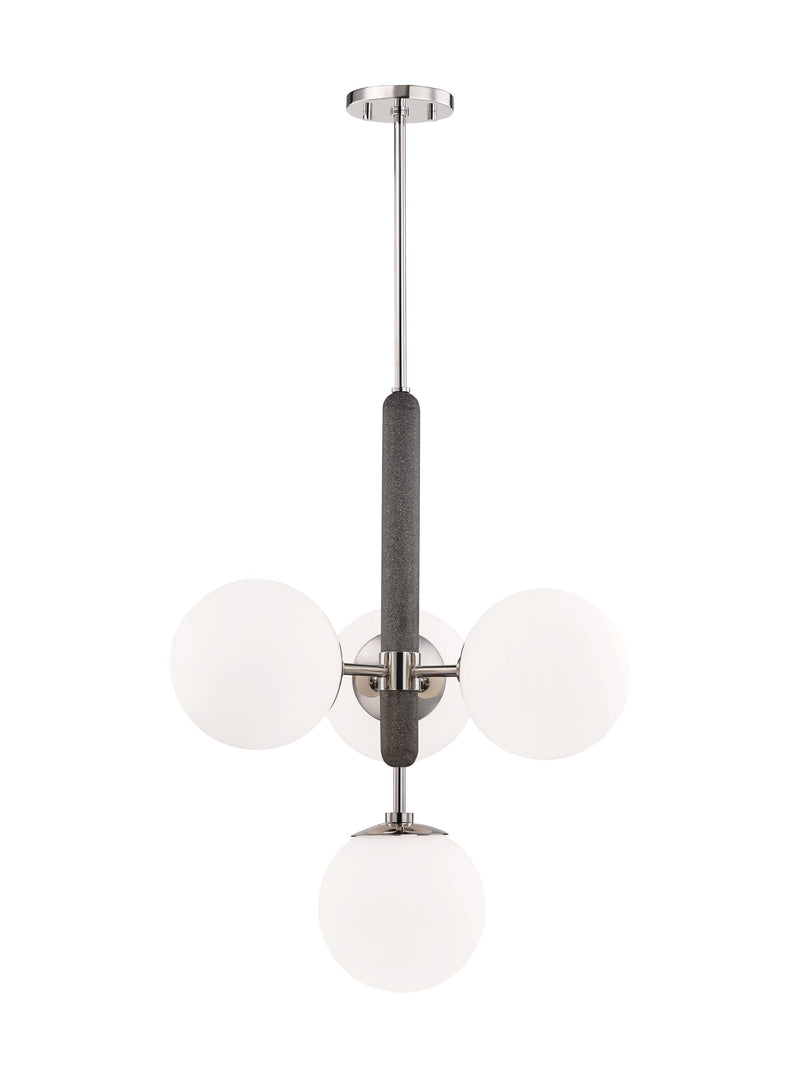 Lighting - Chandelier Brielle 4 Light Chandelier // Polished Nickel 