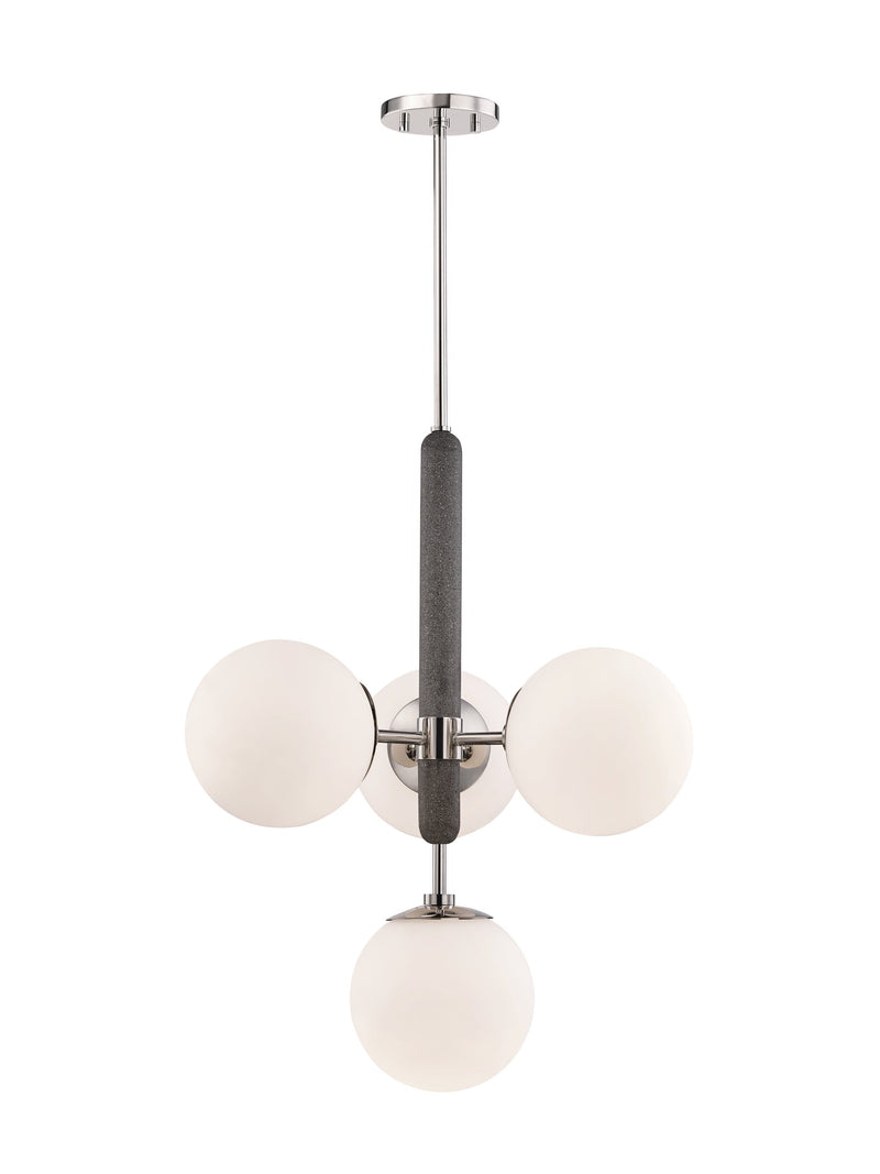 Lighting - Chandelier Brielle 4 Light Chandelier // Polished Nickel 