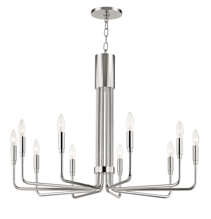 Lighting - Chandelier Brigitte 10 Light Large Pendant // Polished Nickel 