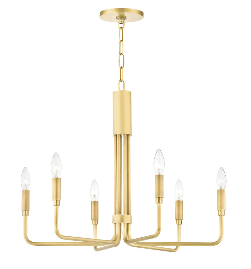 Lighting - Chandelier Brigitte 6 Light Small Pendant // Aged Brass 