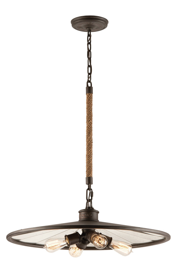 Lighting - Chandelier Brooklyn 4 Light Pendant Medium // Brooklyn Bronze 