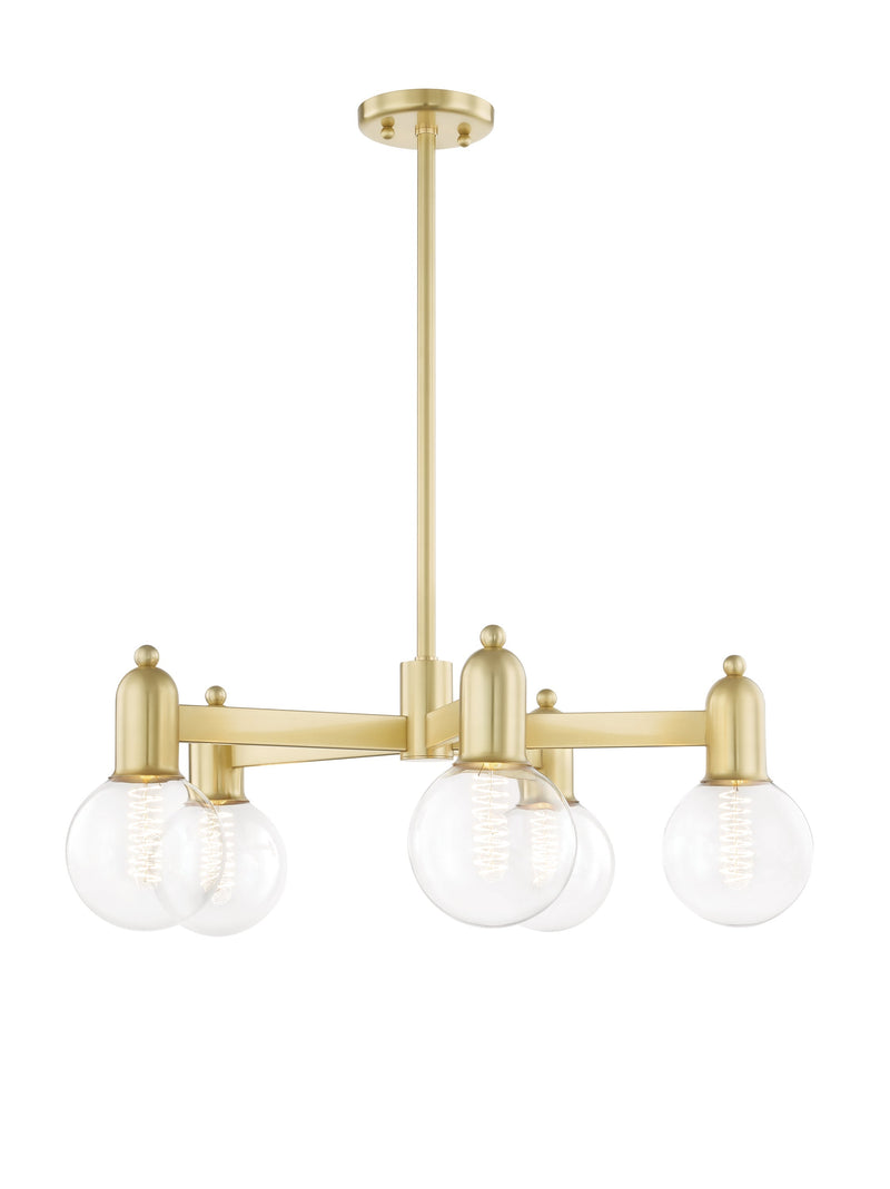 Lighting - Chandelier Bryce 5 Light Chandelier // Aged Brass 