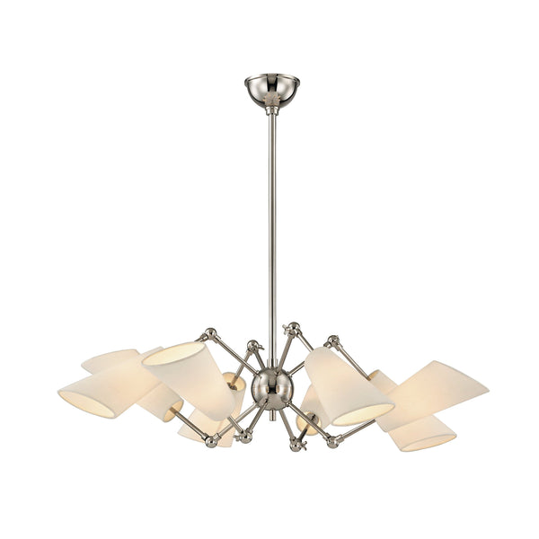 Lighting - Chandelier Buckingham 8 Light Chandelier // Polished Nickel 