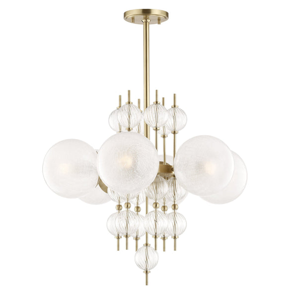 Lighting - Chandelier Calypso 6 Light Chandelier // Aged Brass 