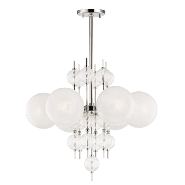 Lighting - Chandelier Calypso 6 Light Chandelier // Polished Nickel 