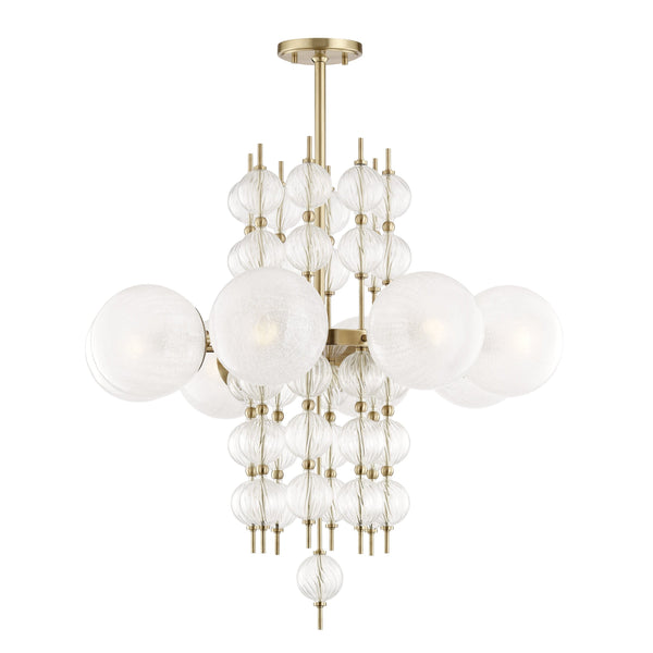 Lighting - Chandelier Calypso 8 Light Chandelier // Aged Brass 