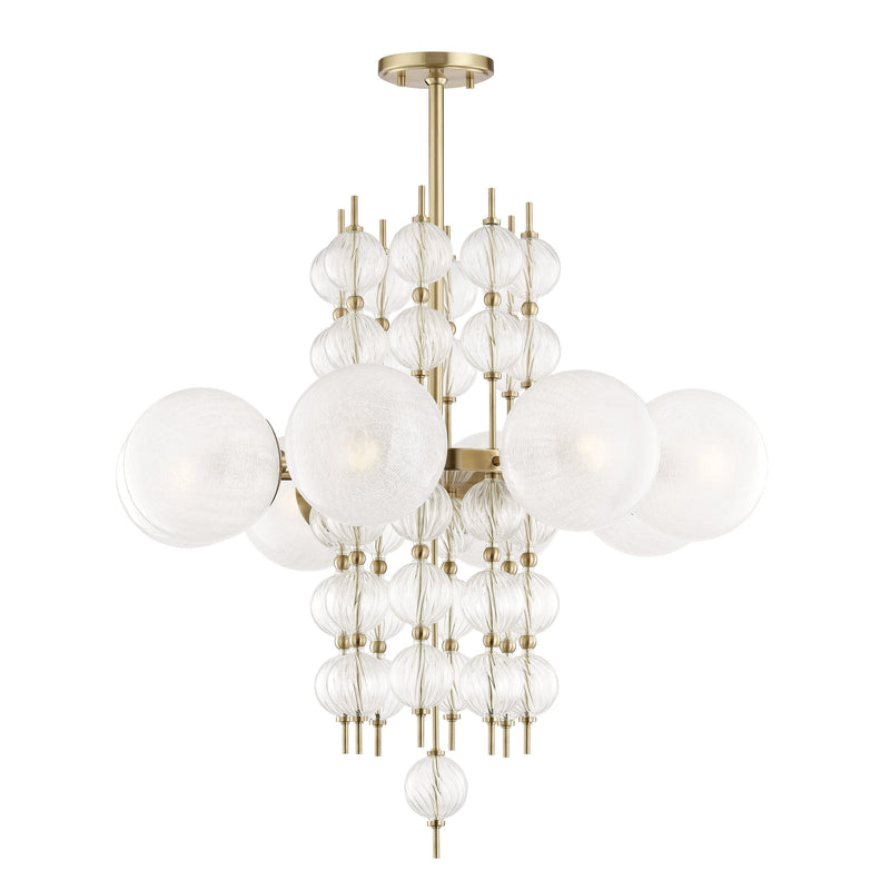 Lighting - Chandelier Calypso 8 Light Chandelier // Aged Brass 