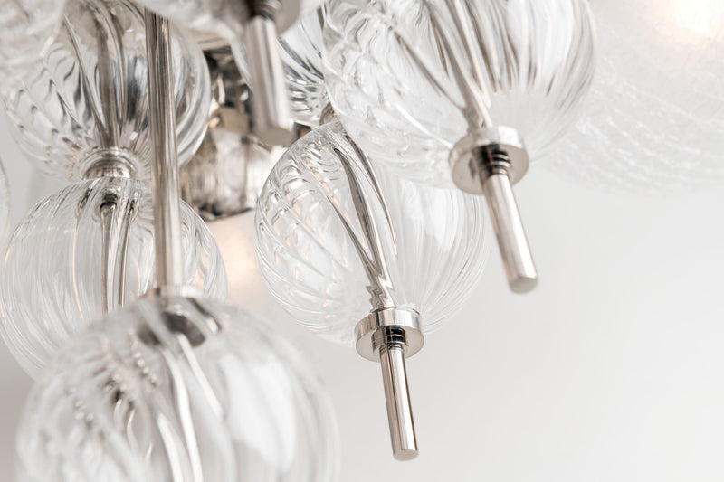 Lighting - Chandelier Calypso 8 Light Chandelier // Polished Nickel 