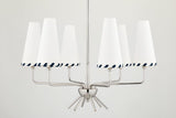 Lighting - Chandelier Cassie 6 Light Chandelier // Polished Nickel 