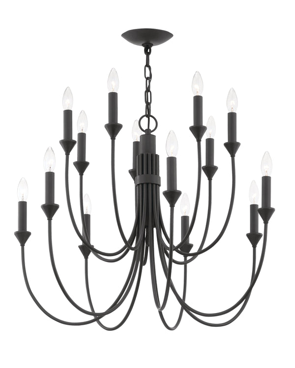 Lighting - Chandelier Cate 14 Light Chandelier // Forged Iron 