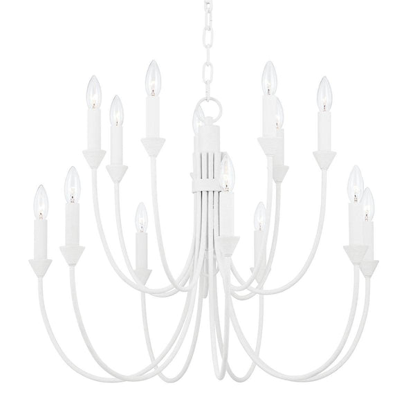 Lighting - Chandelier Cate 14 Light Chandelier // Gesso White 