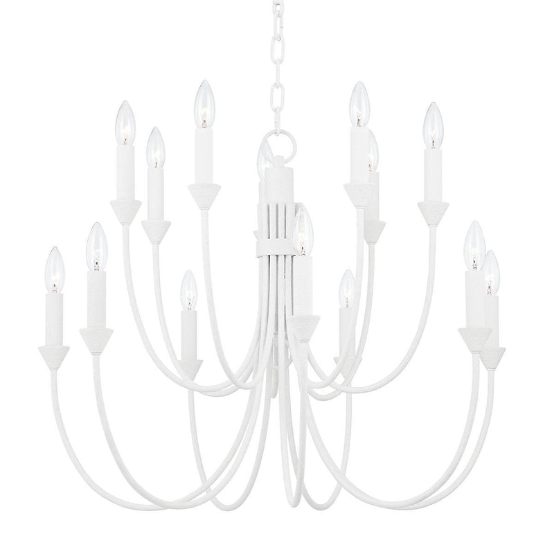 Lighting - Chandelier Cate 14 Light Chandelier // Gesso White 